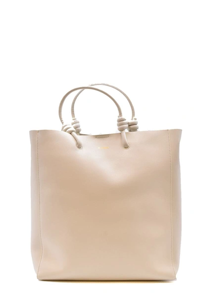 Shop Jil Sander Shoulder Bag In Off White