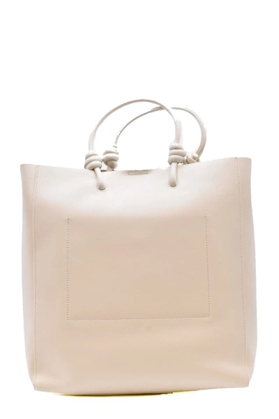 Shop Jil Sander Shoulder Bag In Off White