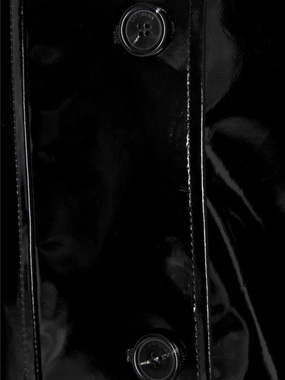 Shop Raf Simons Vinyl Trench Coat In Black