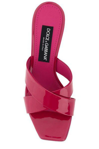 Shop Dolce & Gabbana Sandals In Cyclamine