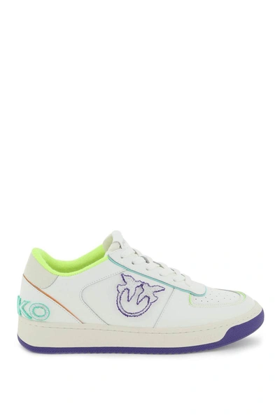 Shop Pinko Low-top Basket Sneakers In Multicolor