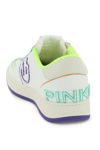 Shop Pinko Low-top Basket Sneakers In Multicolor