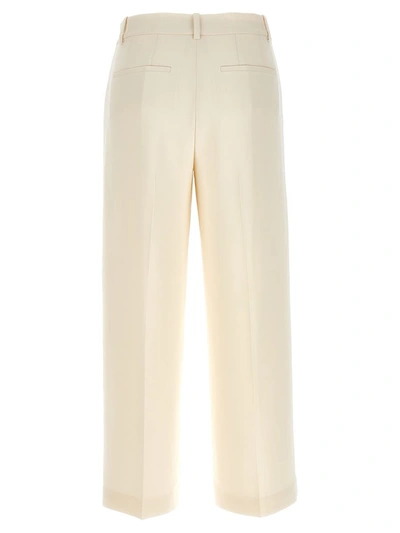 Theory White Relax Pants In White
