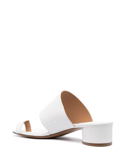 Shop Maison Margiela Tabi Sandals Shoes In White