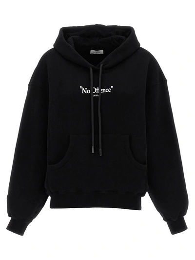 Shop Off-white 'no Offence' Hoodie In Black