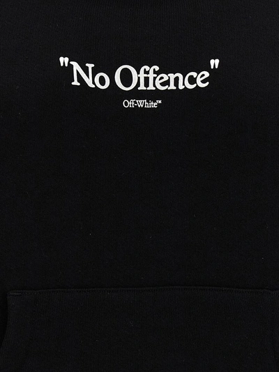 Shop Off-white 'no Offence' Hoodie In Black