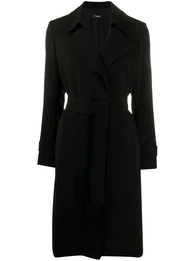 Shop Theory Oaklane Trench Coat In Black