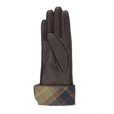 Shop Barbour Jane Leather Gloves In Br12