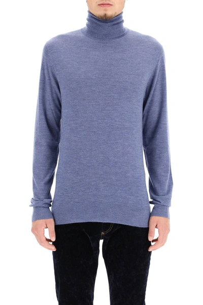 Dolce & Gabbana Cashmere Turtleneck Jumper In Multicolor