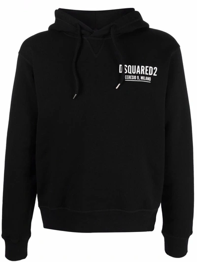 Shop Dsquared2 Logo-print Hoodie In Black