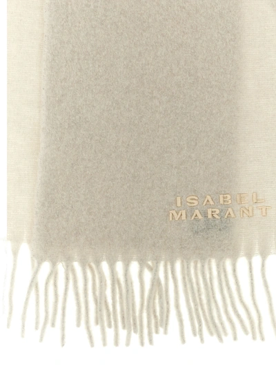 Shop Isabel Marant Firny Scarves, Foulards Beige