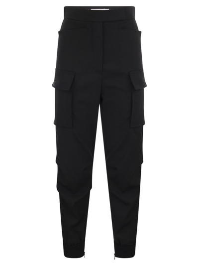 Shop Max Mara Tskirt Cargo Trousers In Black