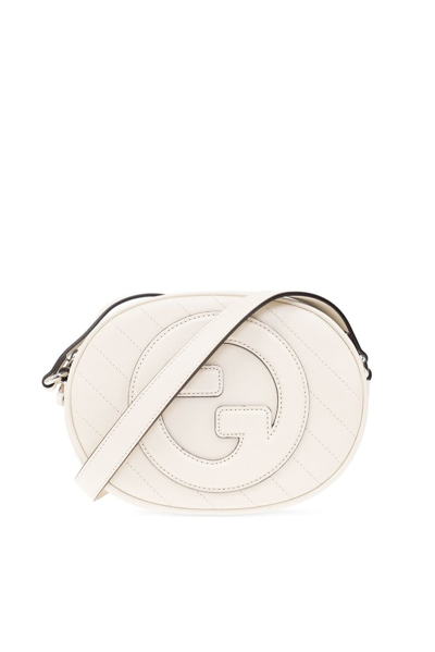 Shop Gucci Blondie Mini Shoulder Bag In White