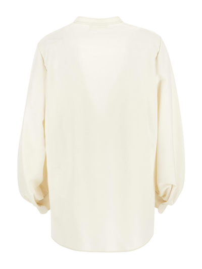 Shop Chloé Wool Shirt In White