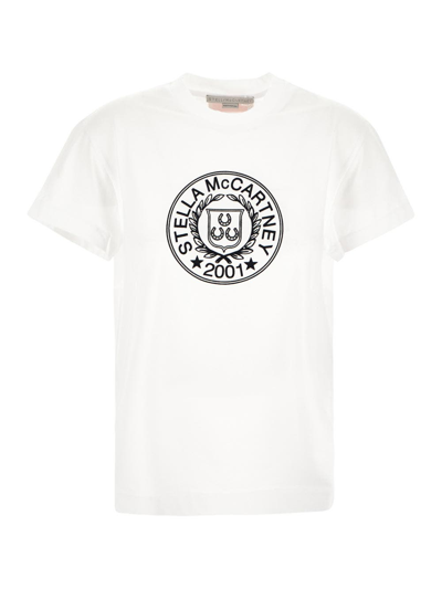 Shop Stella Mccartney Logo T-shirt In White