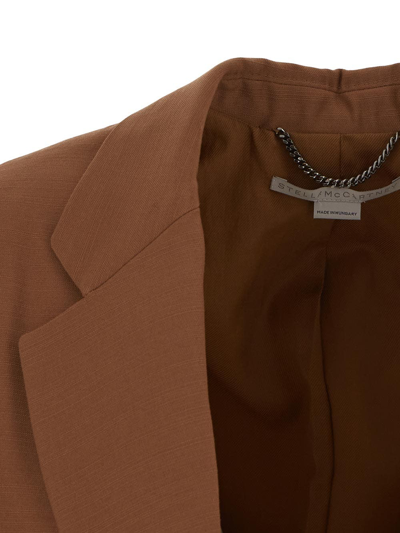 Shop Stella Mccartney Oversized Jacket In Brown