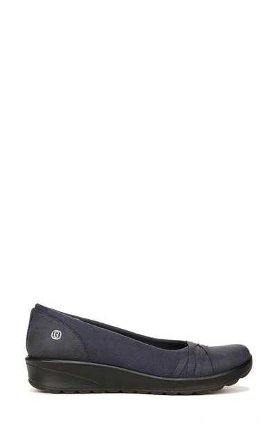 Bzees Poppy Seed 3 Womens Rhinestone Slip On Slip-on Sneakers In Navy