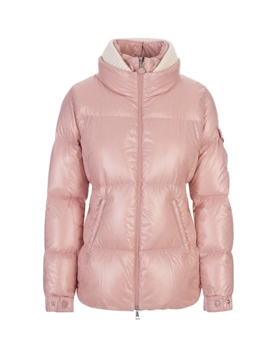 Shop Moncler Light Vistule Short Down Jacket In Pink