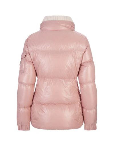 Shop Moncler Light Vistule Short Down Jacket In Pink