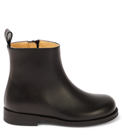 Christian Louboutin Bootynou Leather Ankle Boots In Black