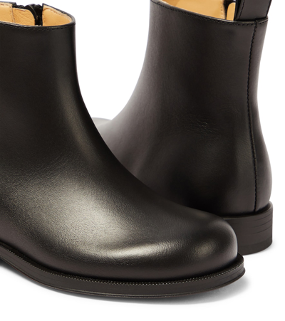 Christian Louboutin Bootynou Leather Ankle Boots In Black