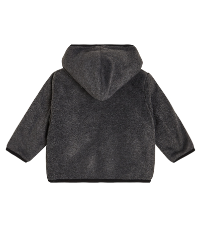 Shop Bonpoint Baby Dolovan Faux Fur-lined Hoodie In Grey