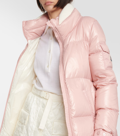 Shop Moncler Vistule Down Jacket In Pink