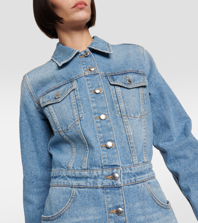 Chloé Shirt City Denim Dress In Blue