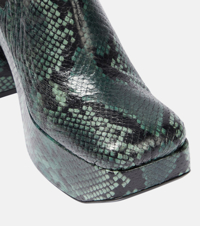 Dorothee Schumacher Snake-printed Leather Chelsea Boots In Multicoloured