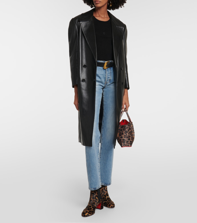 Christian Louboutin Turelastic Leather Ankle Boots In Brown