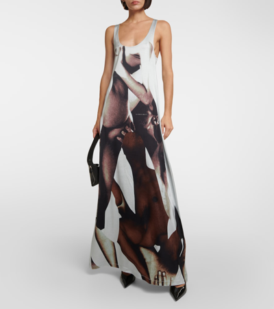 Y/project Printed Maxi Dress In Multicoloured