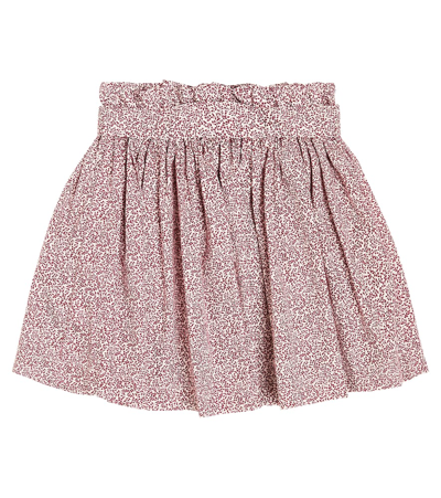 Bonpoint Floral-print Cotton Skirt In Pink