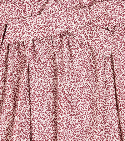 Bonpoint Floral-print Cotton Skirt In Pink