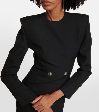 精裁羊毛迷你连衣裙