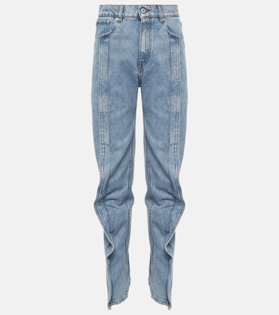 Shop Y/project High-rise Slim Jeans In Blue