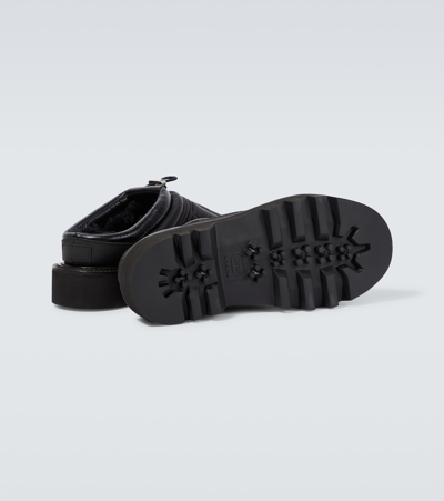 Sacai Padded Slippers In Black