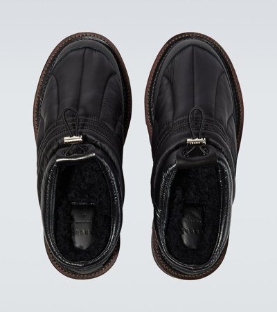 Sacai Padded Slippers In Black