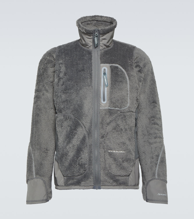 Shop And Wander High Loft Fleece Jacket In Grey