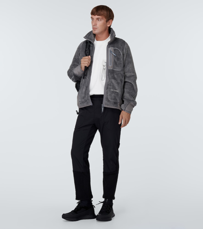 Shop And Wander High Loft Fleece Jacket In Grey