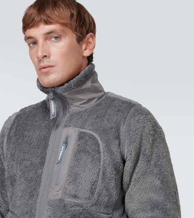 Shop And Wander High Loft Fleece Jacket In Grey