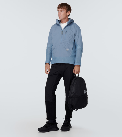 Shop And Wander Technical Hoodie In Blue