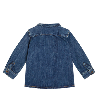 Bonpoint Baby Mico Denim Shirt In Blue