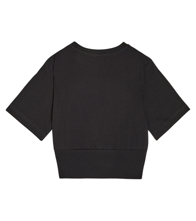 Balmain Logo Cotton T-shirt In Black