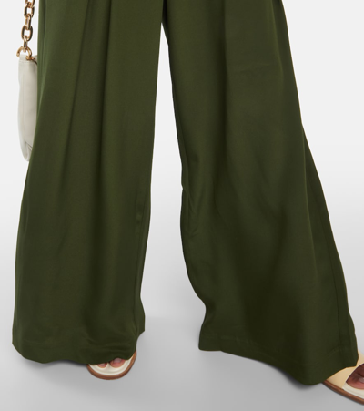 Shop Co High-rise Wide-leg Pants In Green