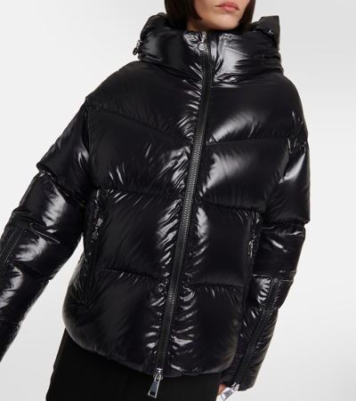 Shop Moncler Huppe Down Jacket In Pink