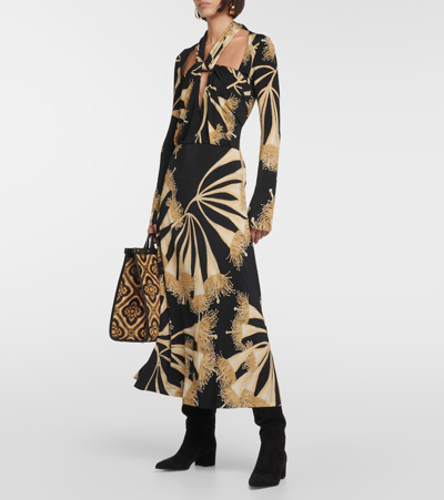 Johanna Ortiz This Is Your Moment Midi Dress In Black