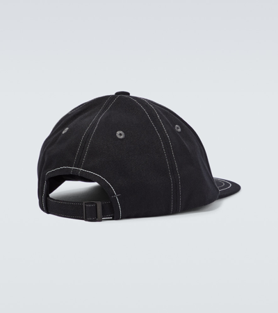 Shop And Wander Logo Cotton Twill Cap In Black