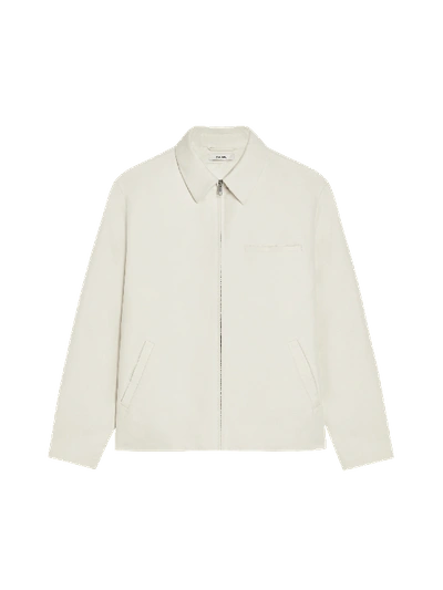 Shop Pangaia Cotton Harrington Jacket — Elderflower M
