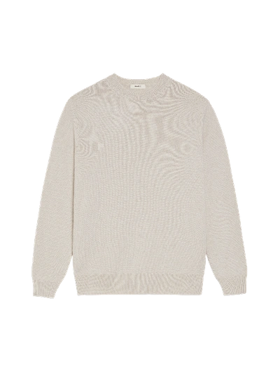 Shop Pangaia Recycled Cashmere Crewneck Sweater — Oatmeal L