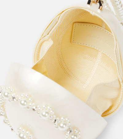 Simone Rocha Egg Mini Crossbody Bag In White